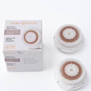 NIB ✅ Clarisonic 2-PK Replacement Radiance Brush Head for Clarisonic Mia 1,2,3